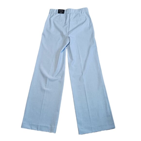 Nicole Miller Womens Size 2 Dress Pants Blue Mid Rise Wide Leg Ladies Size 2 - Picture 3 of 10